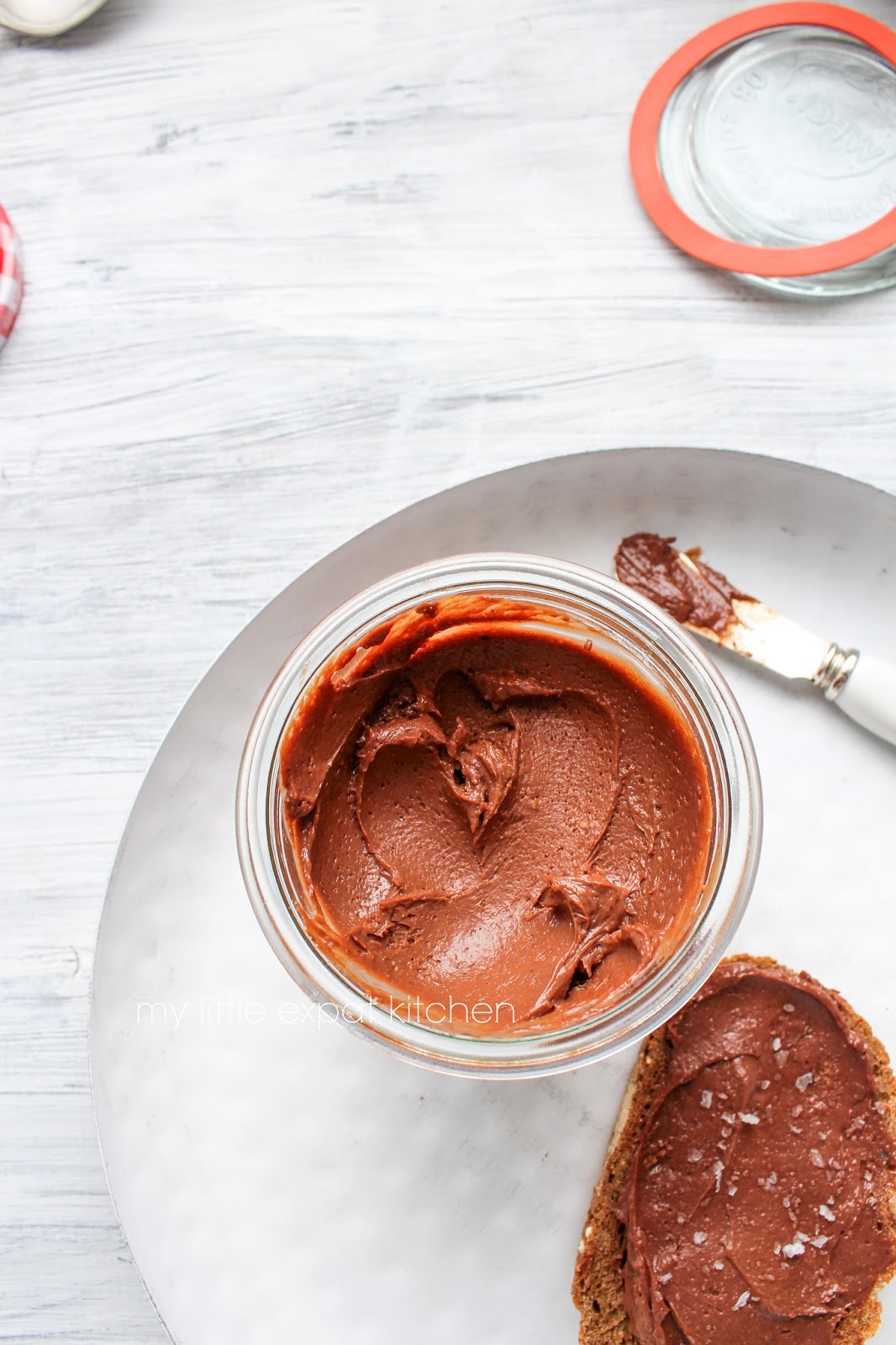 My Little Expat Kitchen Chocolatehazelnut spread (a homemade, far