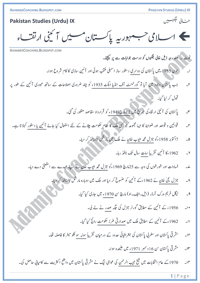 Urdu essays