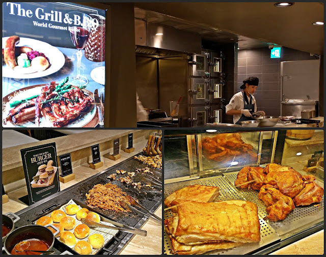 Grill & BBQ corner : Pork Ribs | Sausages | Burger Ashley Queens Buffet Apgujeong (애슐리퀸즈 압구정점) | www.meheartseoul.blogspot.sg