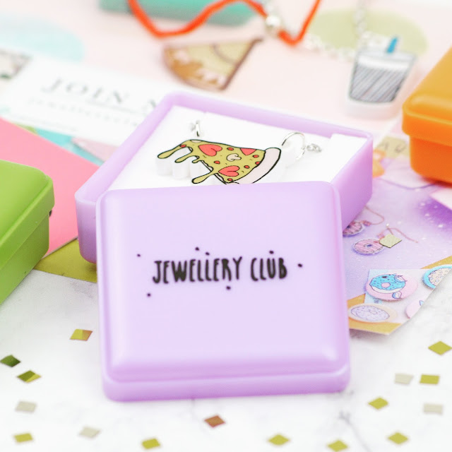 Lovelaughslipstick blog - House Of Wonderland Jewellery Club Pizza Party Themed Monthly Jewellery Subscription Boxes Review