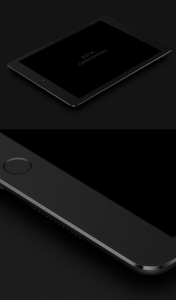 Free iPad Pro 9.7 Dark PSD Mockup Mockup terbaru 2017 gratis - Free iPad Pro 9.7 Dark PSD Mockup