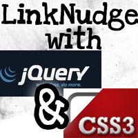 Link nudge with css3 and jquery to any links