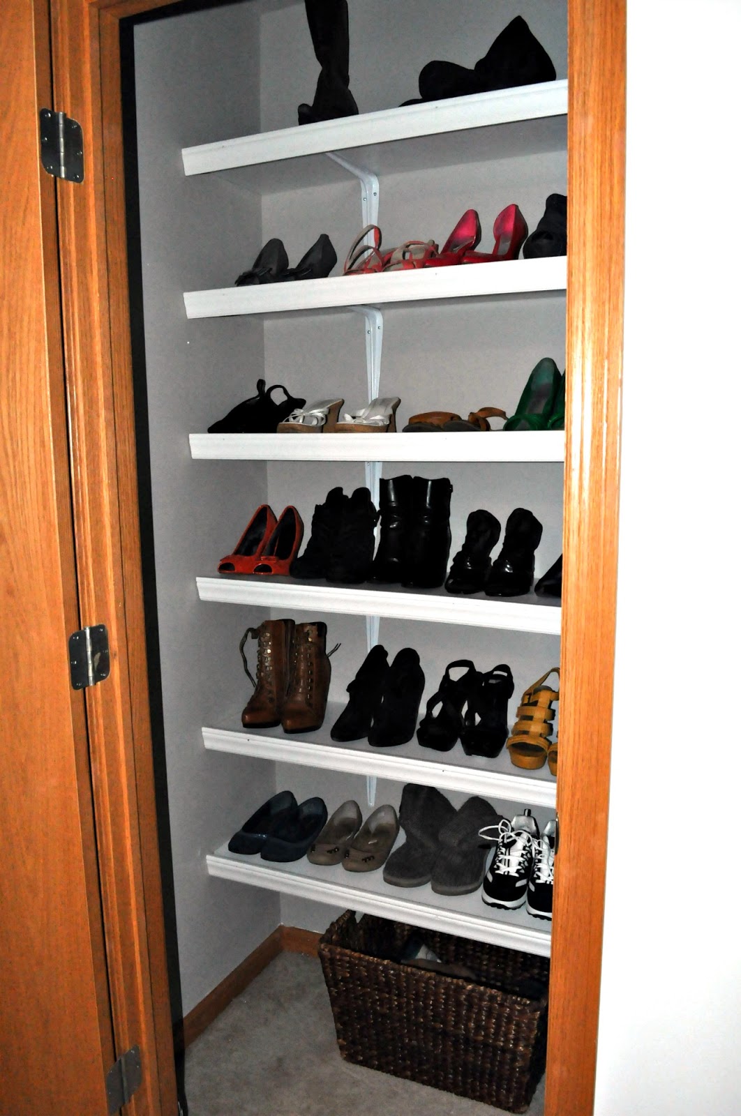 Now nothing fancy. Just a place for my shoes to live and I like it.