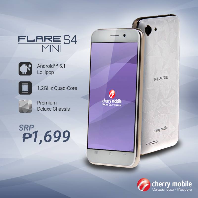 Cherry Mobile Flare S4 Mini Price is Php 1,699 Premium Look For Less! TechPinas