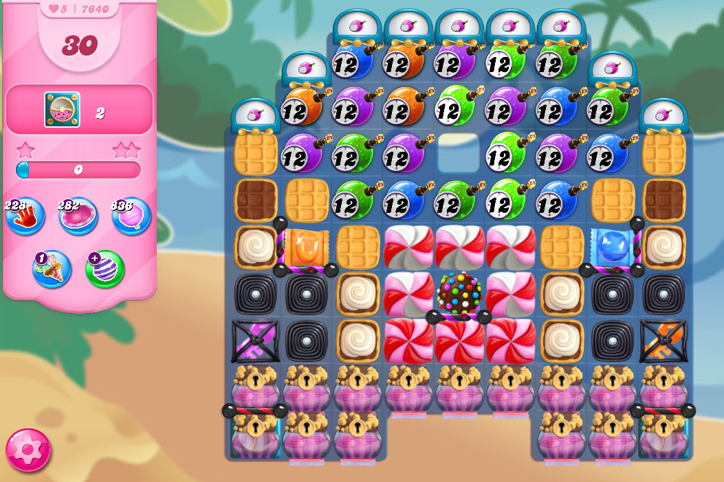 Candy Crush Saga level 7640 Candy Crush Saga level 7640