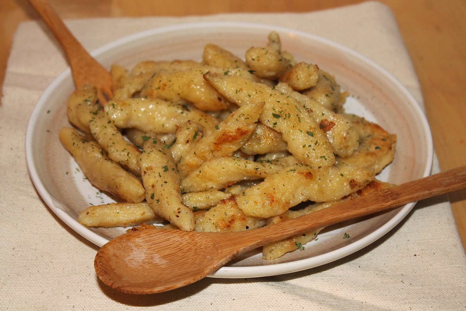 Savory Moments Panfried finger dumplings