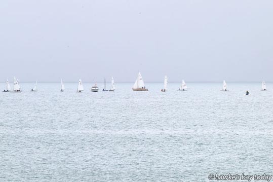 New Year's Regatta, Napier Sailing Club, Napier, on Hawke Bay, pictured from Perfume Point, Napier. New Year's Regatta, Napier Sailing Club, Napier, on Hawke Bay, pictured from Perfume Point, Napier. photograph