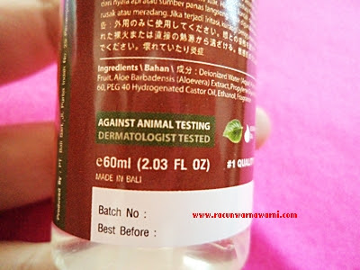 Bali Ratih Against Animal Testing