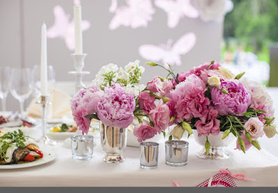 wedding flowers table 