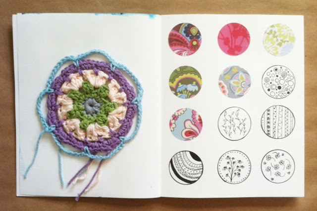sketchbook, #2x2sketchbook, 2x2 Sketchbook, crochet, Dana Barbieri, Anne Butera