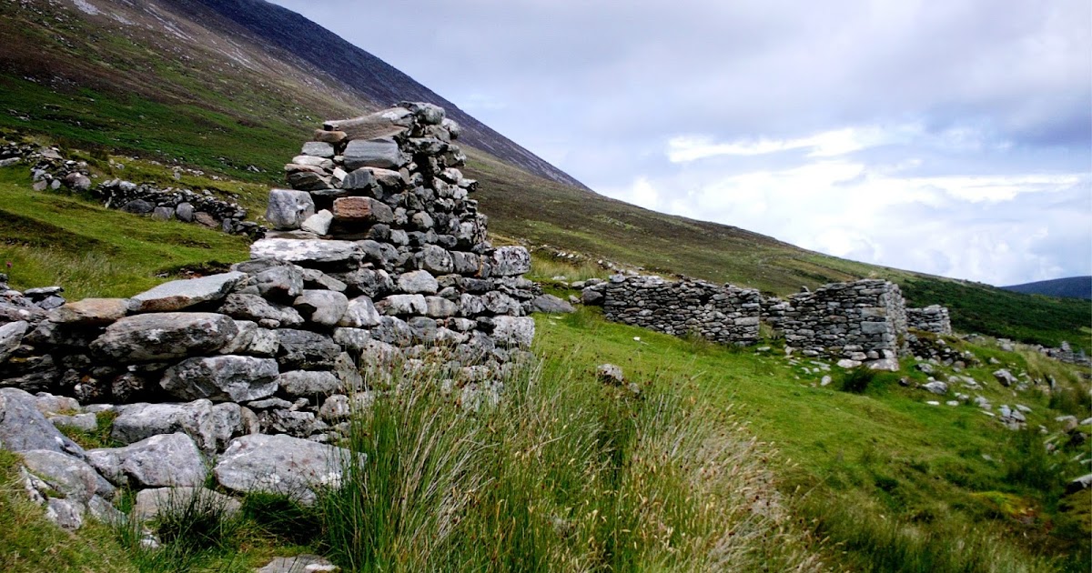Ireland In Ruins Deserted Village Achill Co Mayo Ireland In Ruins Deserted Village Achill Co Mayo