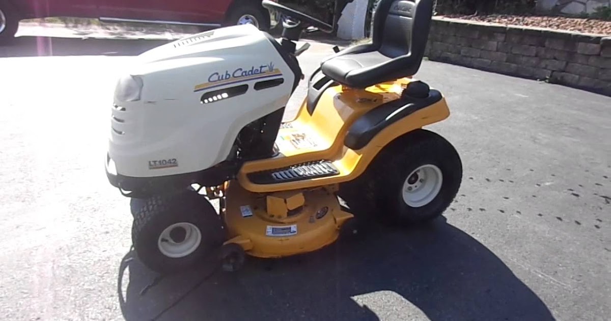 Cub Cadet Lawnmower LT 1042 Steering Troubles Best Manual Lawn Aerator