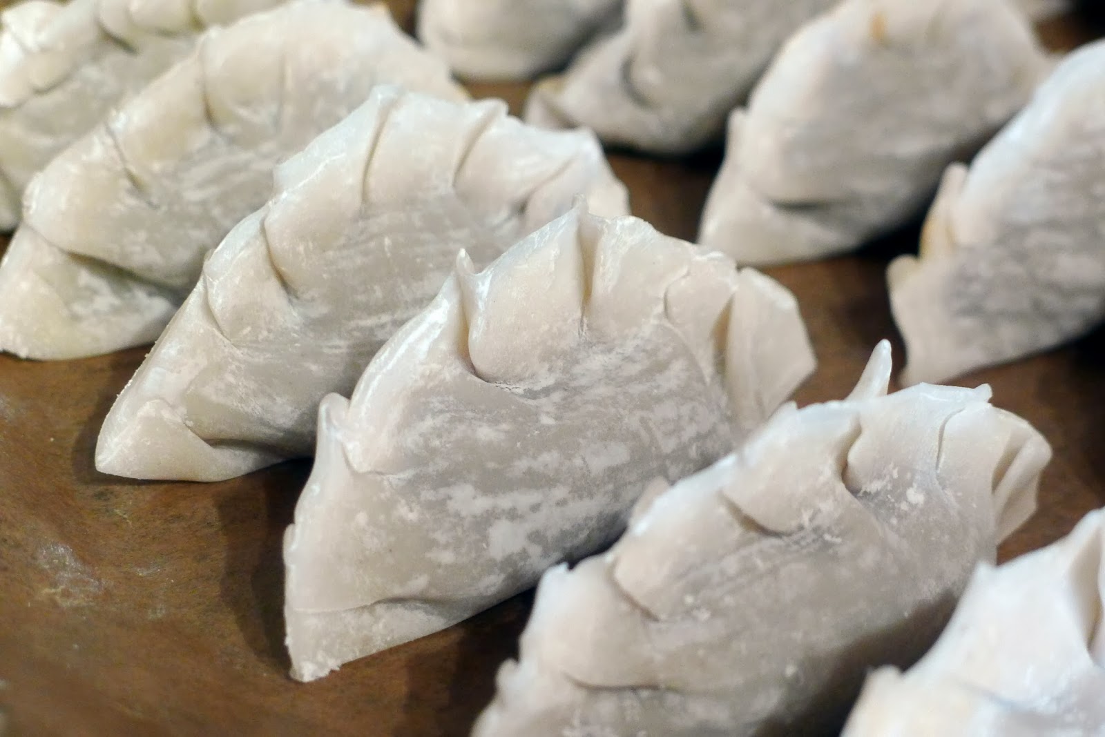 Culinary Adventures in London Pork & Ginger Gyoza with Dipping Sauce