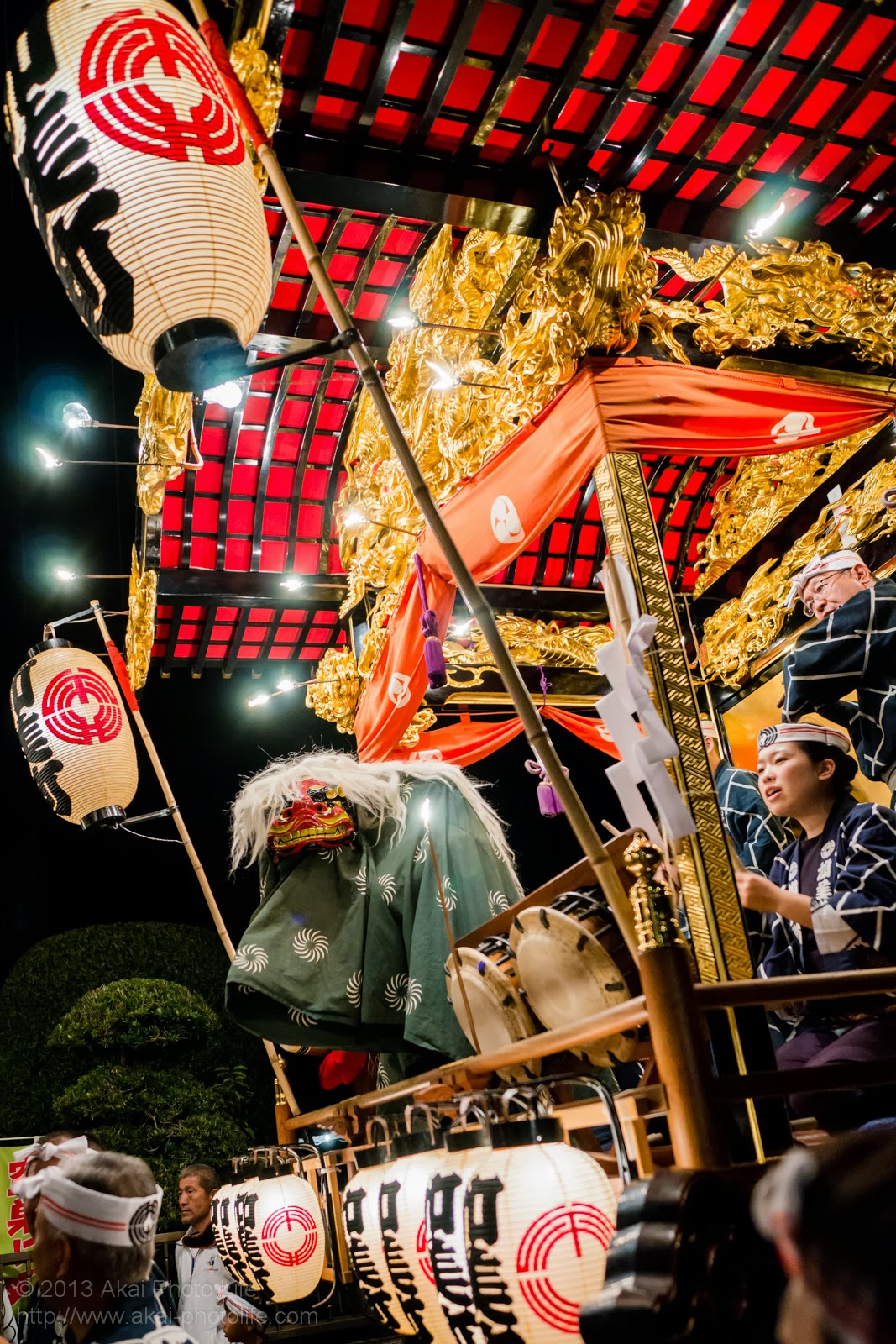 平井のお祭り、加美町の山車