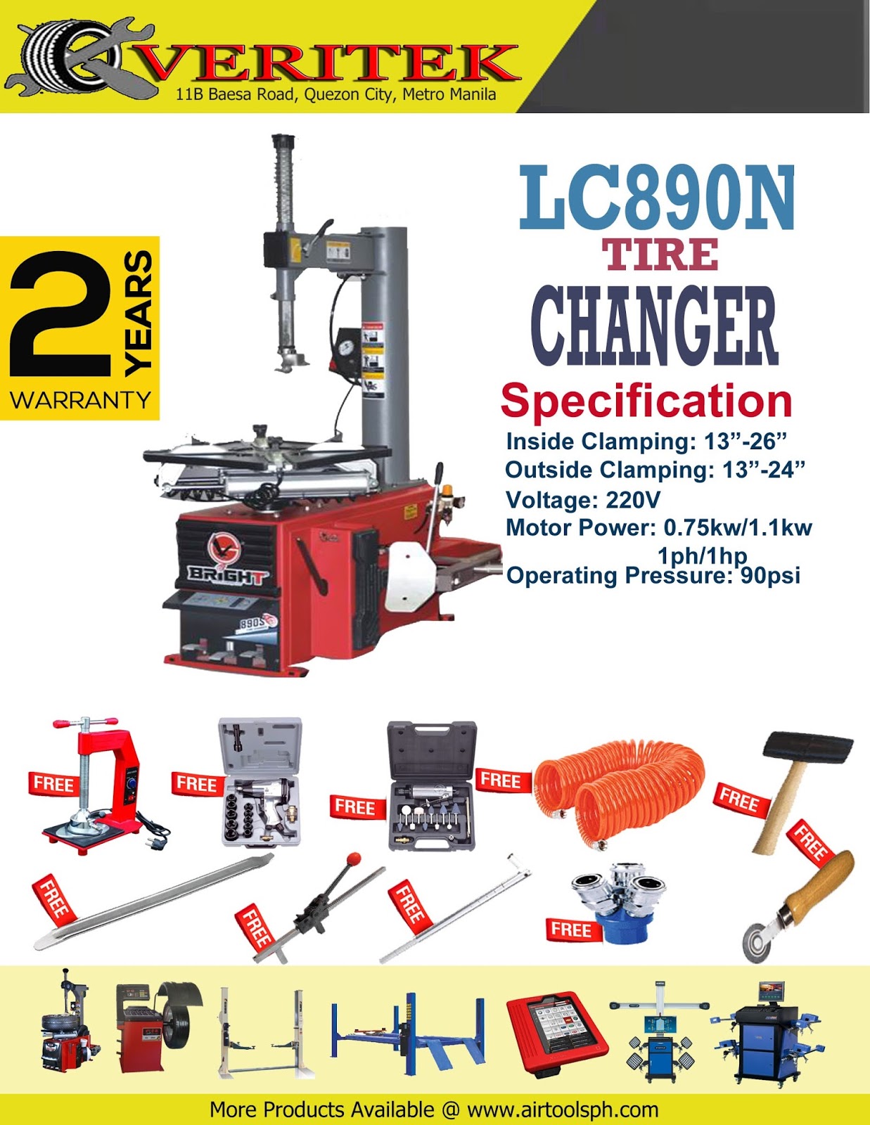 Bright LC890N Tire Changer Philippine Automotive