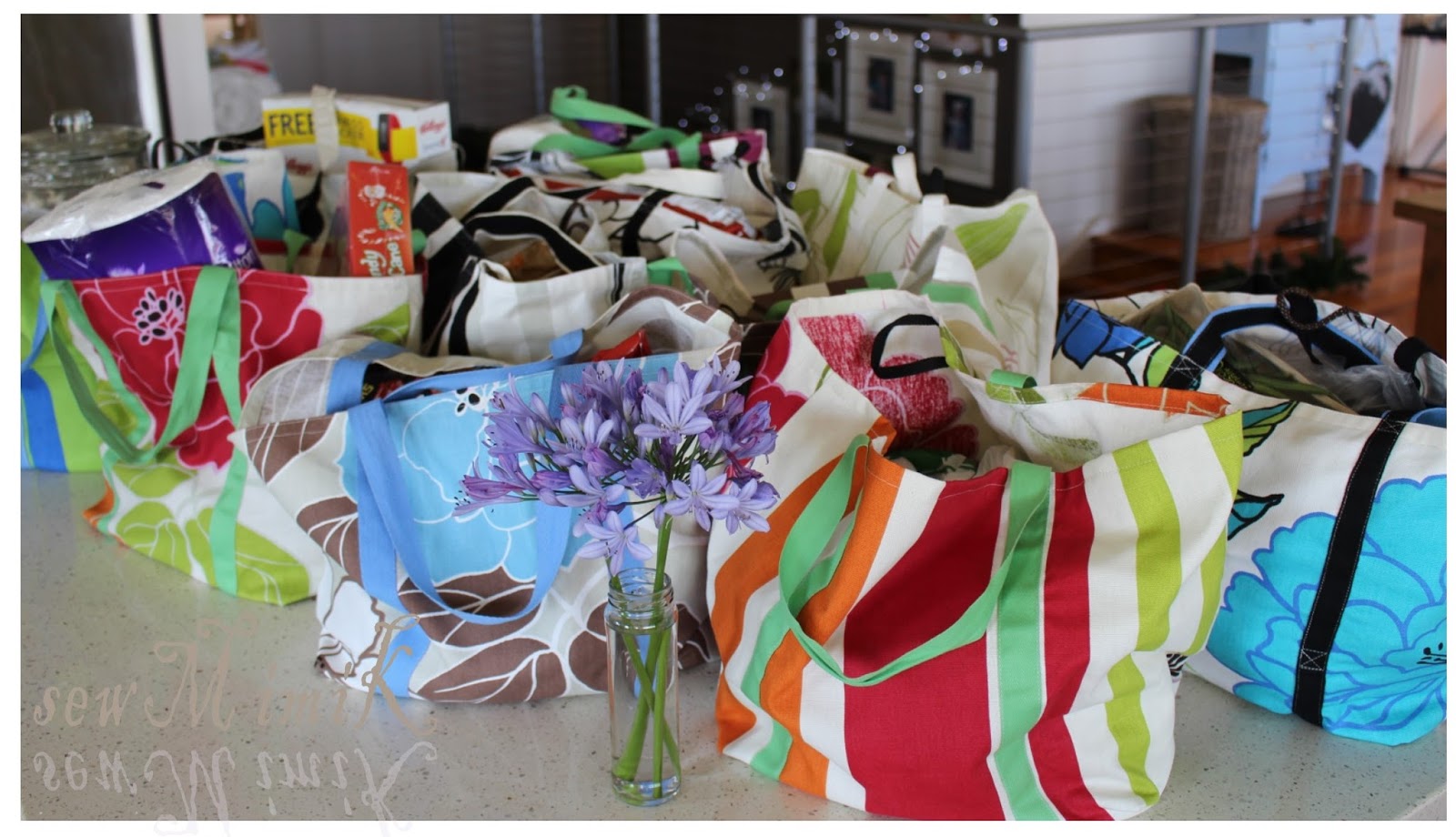 Grocery Bag tutorial Sew Mimi.K