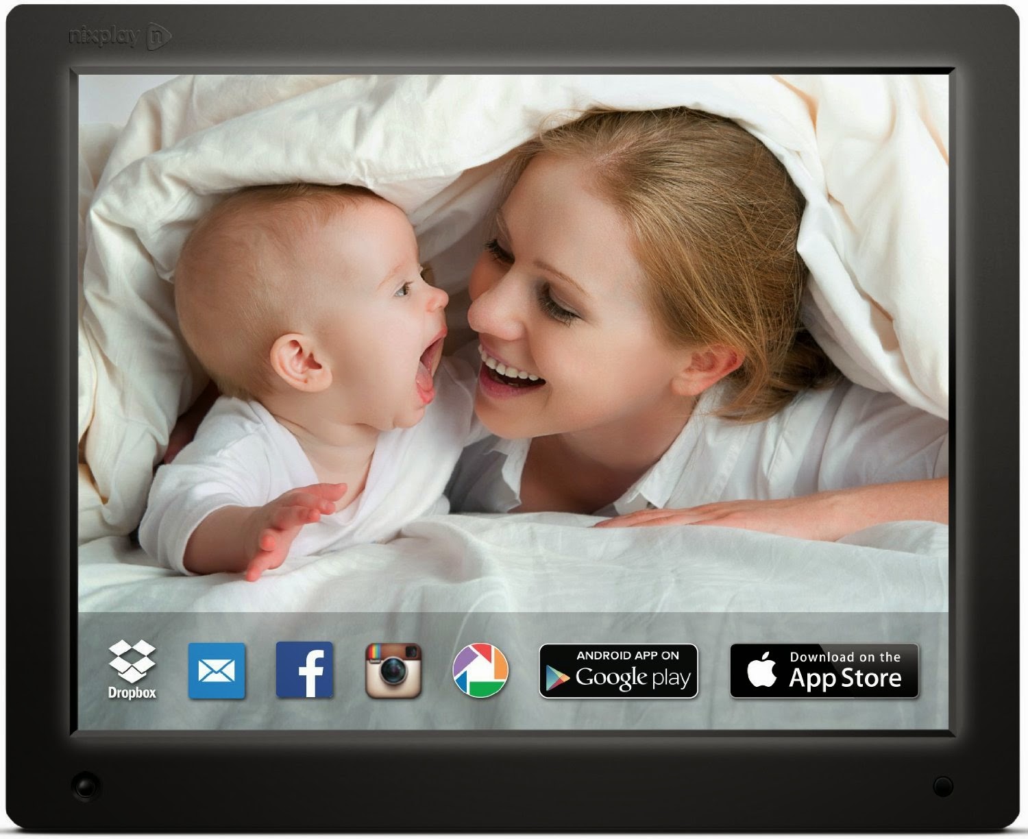 Nixplay 12" Wi-Fi Cloud Digital Photo Frame, review, wirelessly send photos to your photo frame from anywhere anytime, 12" LED backlit screen