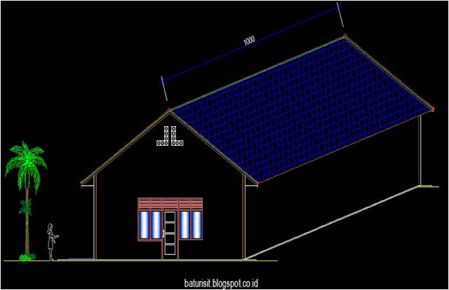 rumus dalam menghitung luas atap rumah adalah panjang dikali lebar
