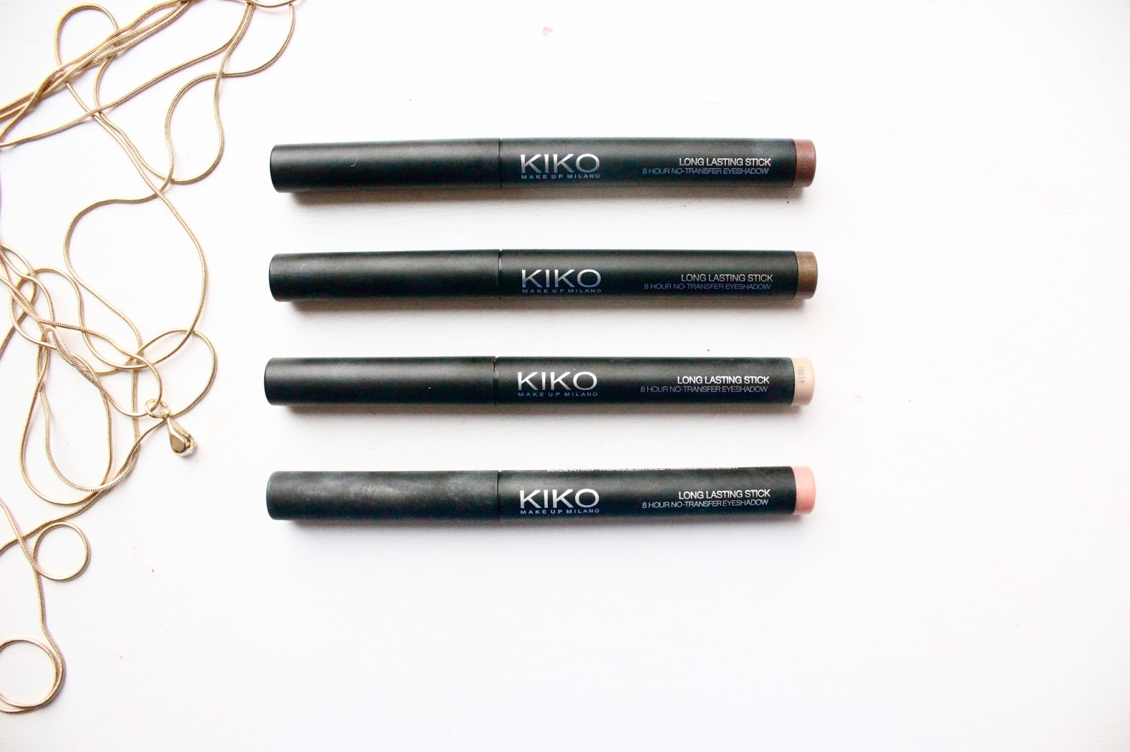 KIKO Long Lasting Eyeshadow Sticks Haul/Review IRIDESCENT PLACES
