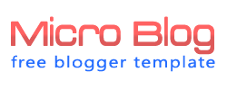 Microblog Blogger Template