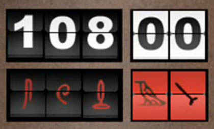 Lost clock. Часы закопанные в теле. Часы фон. Таймер лост. Настольные часы с перекидными цифрами.