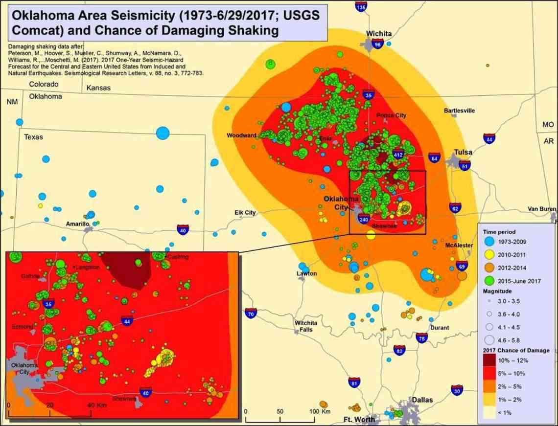 Oklahoma's Earthquakes Strongly Linked to Wastewater Injection Depth