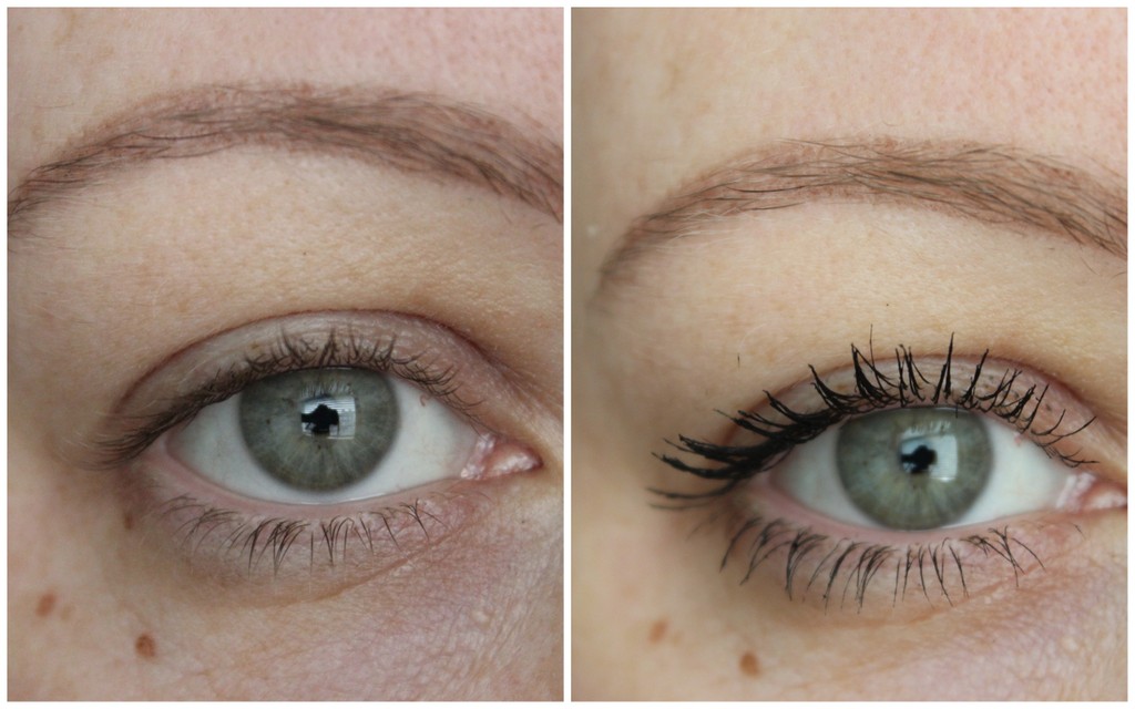 Origins GinZing Brightening mascara review, before & after photos