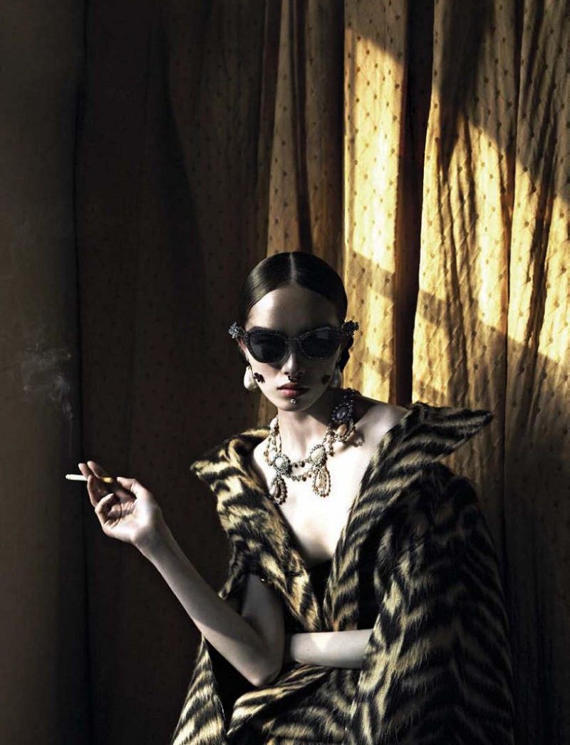ASIAN MODELS BLOG: EDITORIAL: Sun Fei Fei in Vogue Italia, June 2015
