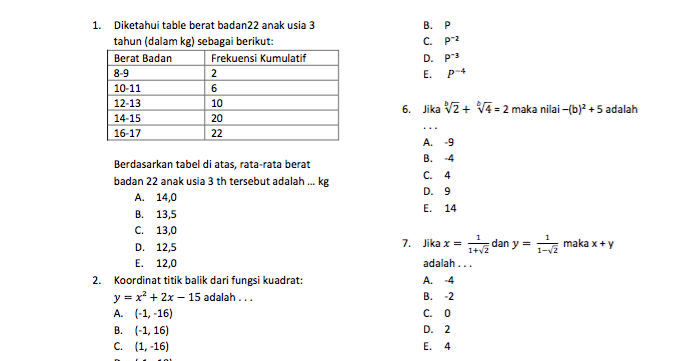 Contoh Soal Tes Beasiswa Masuk Universitas Ilmusosial Id