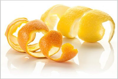 Orange peel for teeth whitening