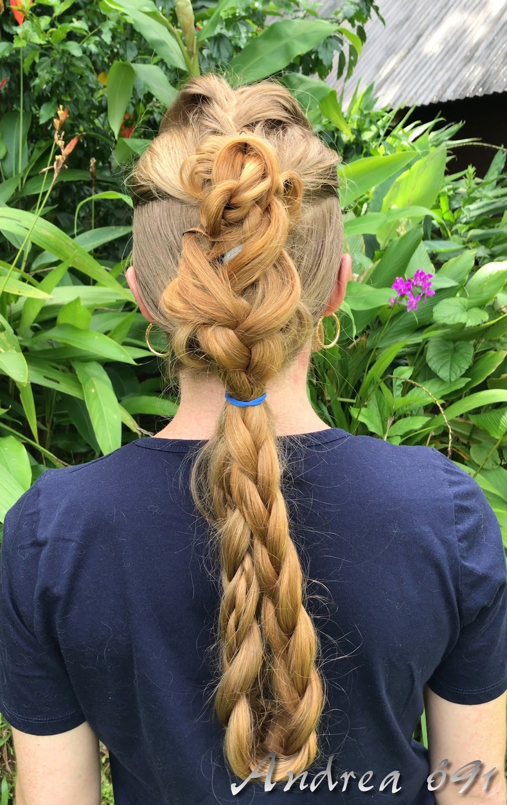 Braids Hairstyles For Super Long Hair Warrior Braid Style For