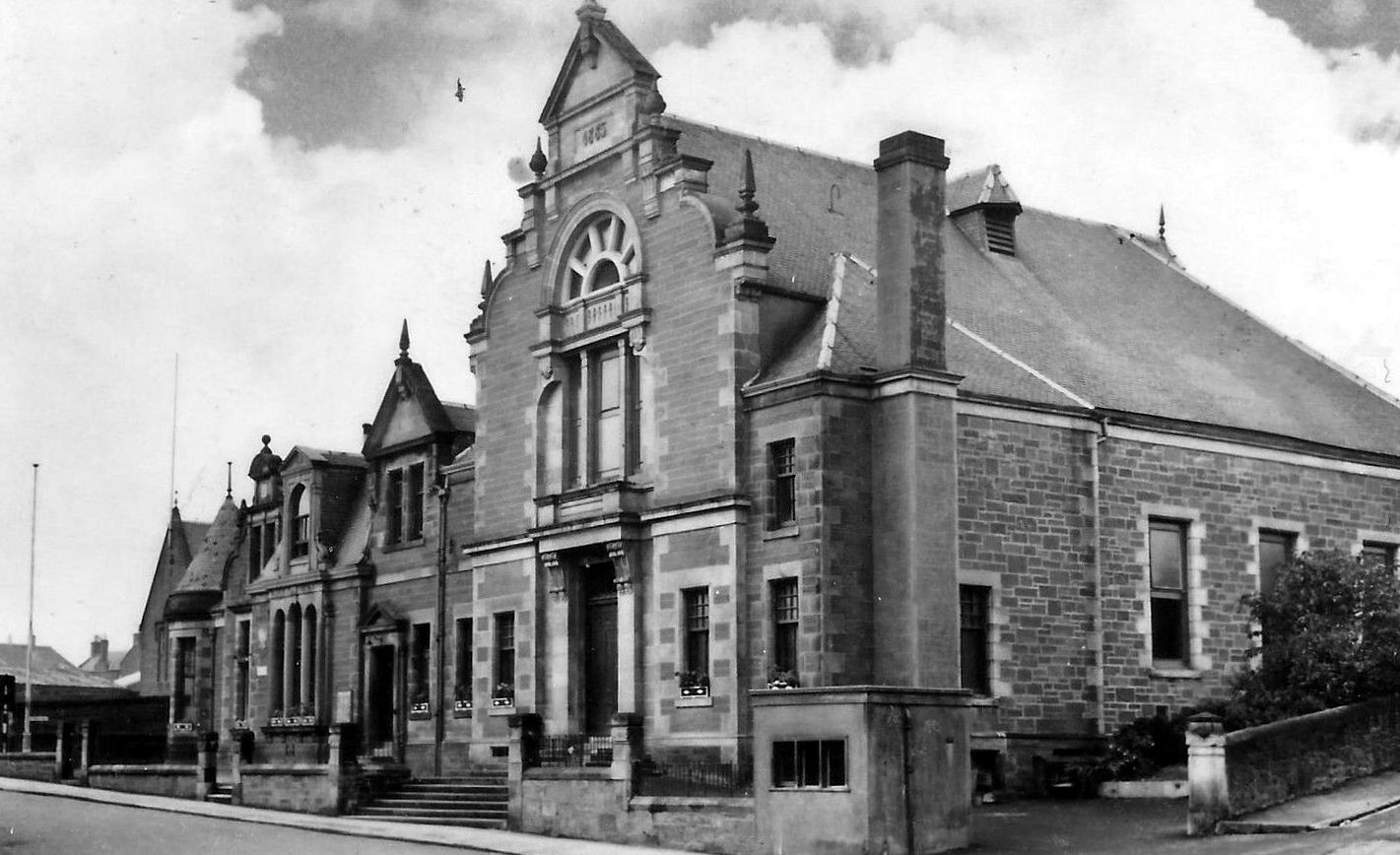 Tour Scotland Old Photograph Town Hall Kirriemuir Scotland