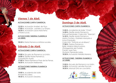 Programación de Flamenco de la XXII Feria Agroganadera de Los Palacios y Villafranca 2016 Programación de Flamenco de la XXII Feria Agroganadera de Los Palacios y Villafranca 2016
