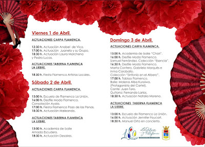 Programación de Flamenco de la XXII Feria Agroganadera de Los Palacios y Villafranca 2016