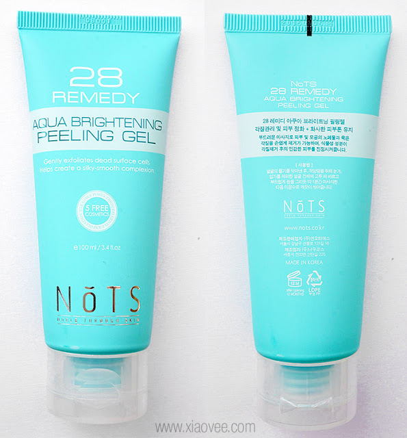 NoTS, NoTS skin care, NoTS Korean Skin care, NoTS Peeling Gel, NoTS 28 Remedy Aqua Brightening Peeling Gel, NoTS peeling gel review, 낫츠