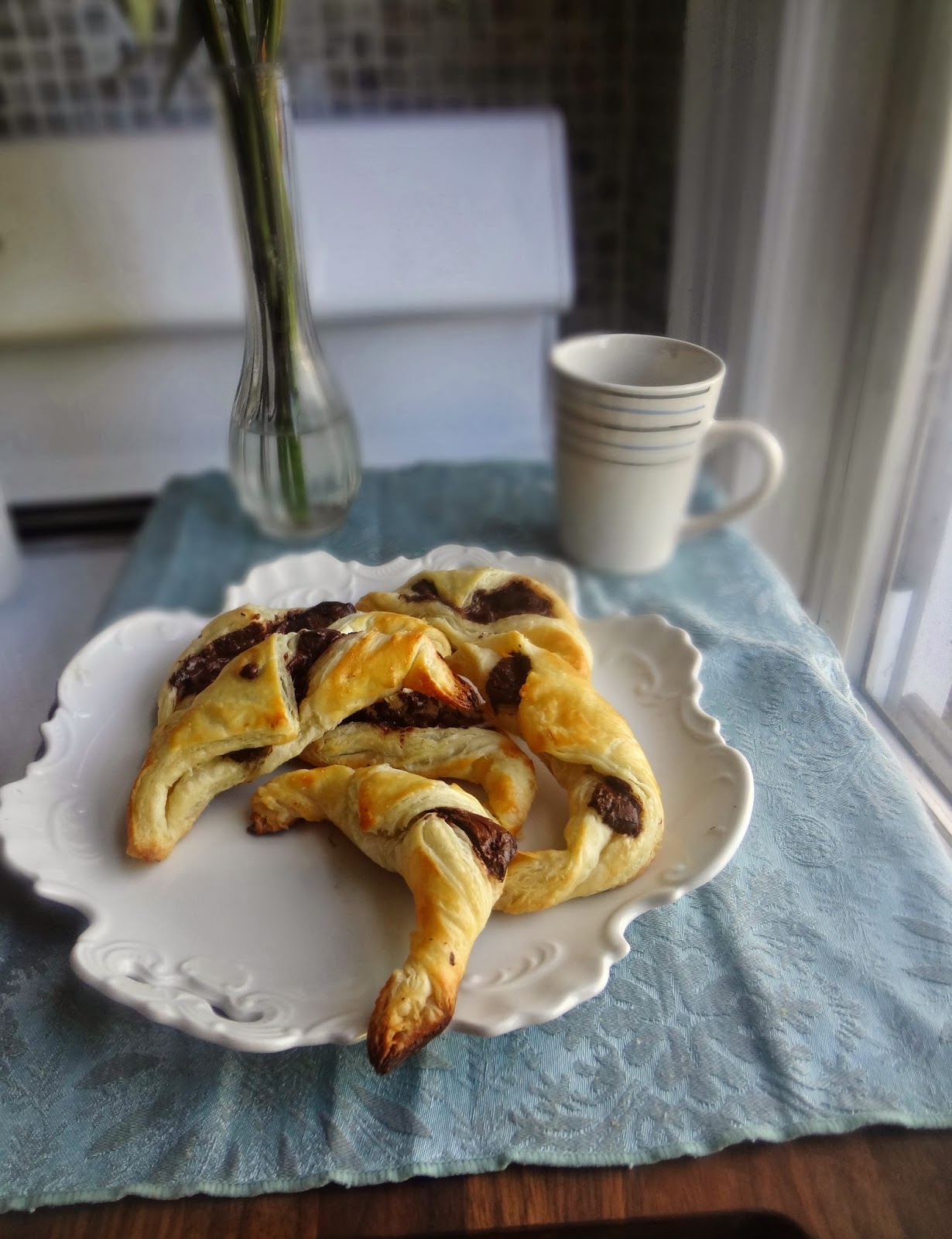 The Cooking Actress Puff Pastry Chocolate Croissants