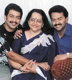 Indrajith with his mother and Brother