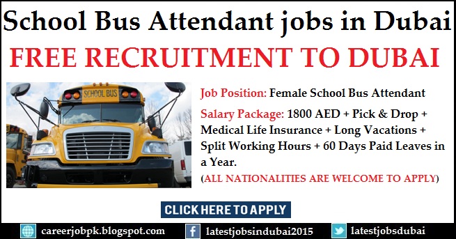 Female School Bus Attendant Required in Dubai School Bus Attendant jobs in Dubai