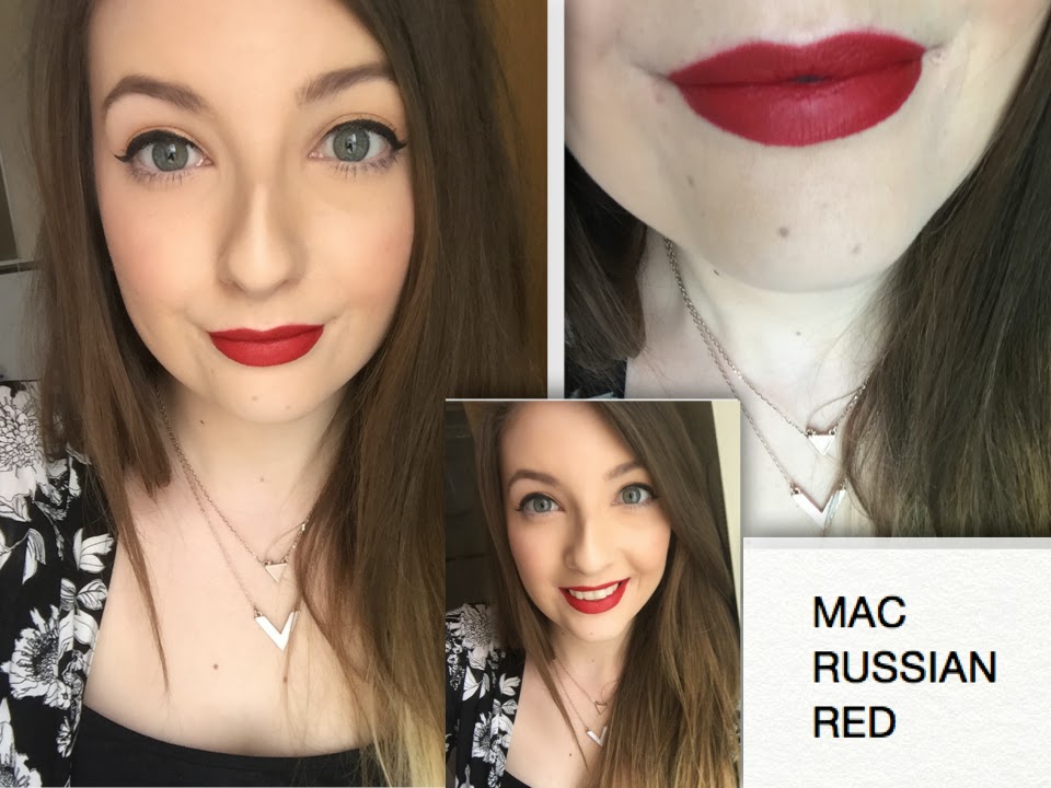 Lindsay MAC Red Lipstick - Russian Red Lady Danger vs. Ruby Woo