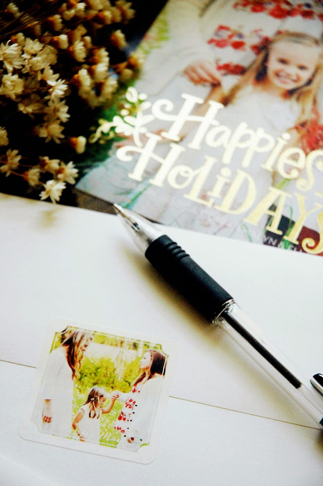 Pen Paper Flowers HOLIDAYS Gold Foil Holiday Cards Shutterfly