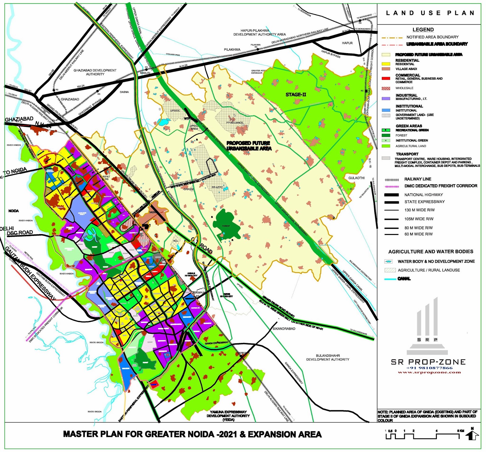 Greater Noida Extension Master Plan HD Quality Map