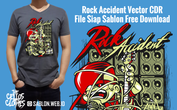 Rock Accident Vector CDR File Siap Sablon Free Download