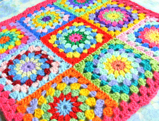 granny square placemat crochet pattern