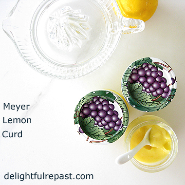 Meyer Lemon Curd - Made with Whole Eggs / www.delightfulrepast.com