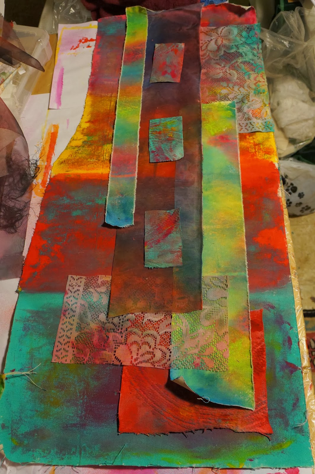 Ginger Wilson Fabric collage