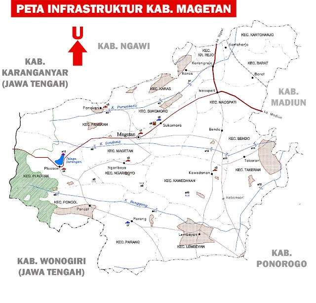 Gambar Peta Infrastruktur Kabupaten Magetan