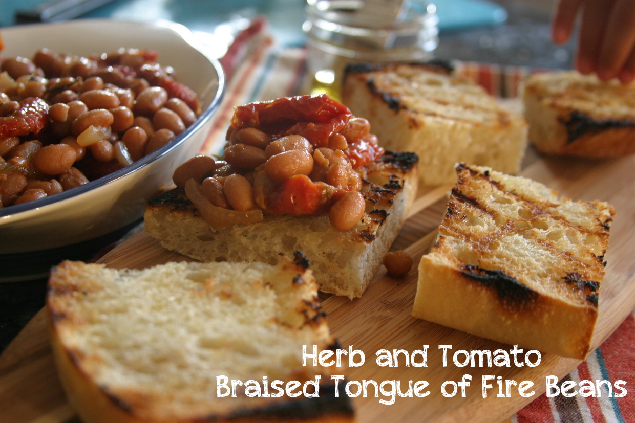 The Way to My Family's Heart: Herb and Tomato Braised Tongue of Fire Beans
