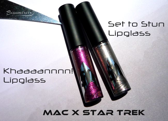 MAC Star Trek Khaaannnn! Set to stun lipglass review swatch photo