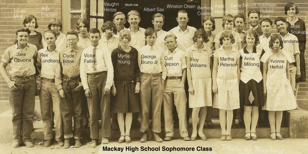 Mackay, Idaho 83251 Blast from the Past Mackay High School Sophomore
