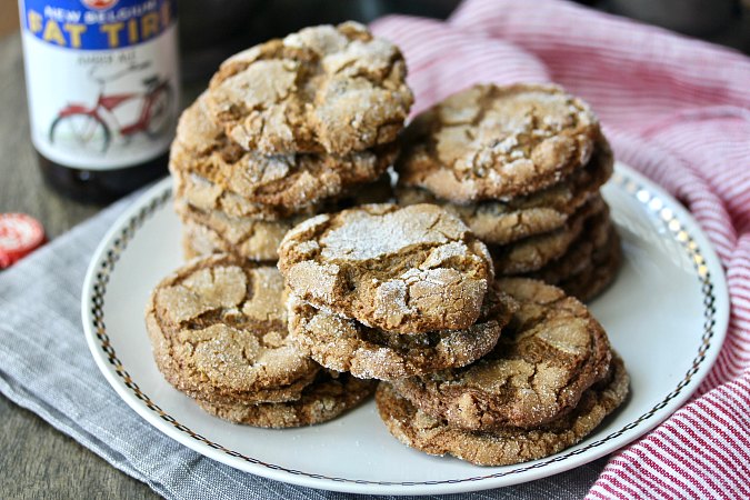 crystalized ginger, molasses, and amber ale cookies crystalized ginger, molasses, and amber ale cookies